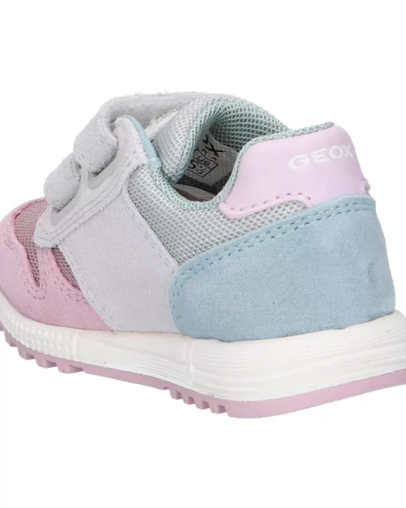Girl GEOX Sports Shoes-Girl Trainers B023Za 02214 B Alben Girl C0674 White-Rose