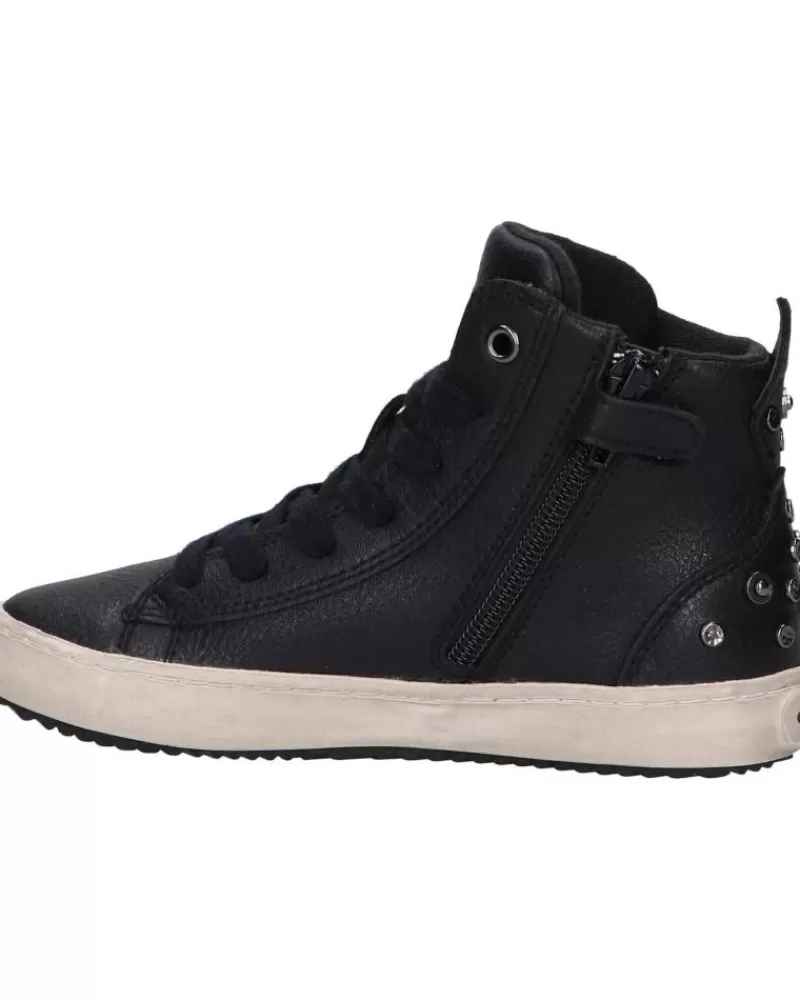Girl GEOX Trainers-Girl Trainers J164Ga 000Bu J Kalispera Girl C9999 Black