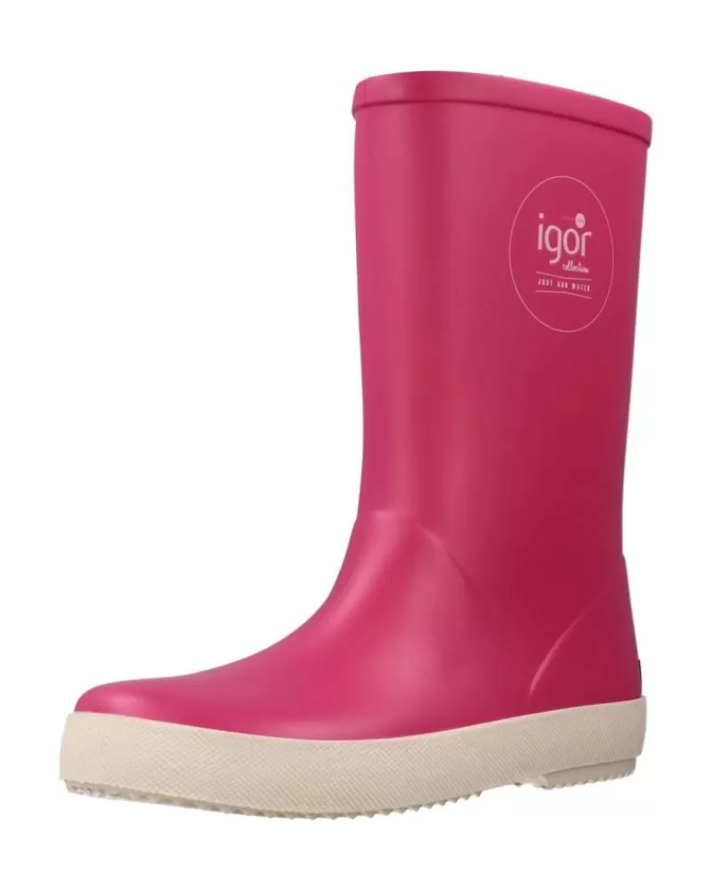 Girl IGOR Wellington Boots-Girl Wellington Boots W10107 Rosa