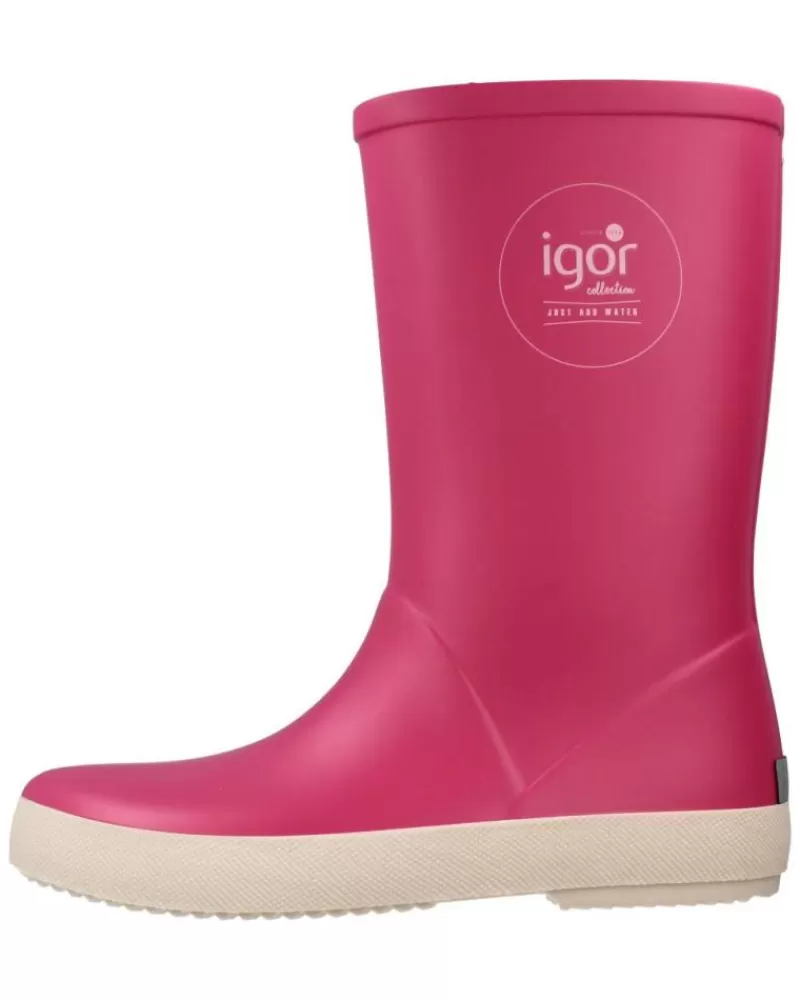 Girl IGOR Wellington Boots-Girl Wellington Boots W10107 Rosa