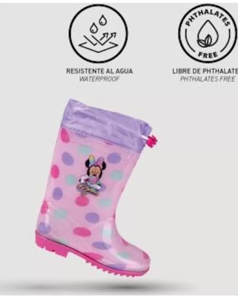 Girl OTRAS MARCAS Wellington Boots-Girl Wellington Boots Bota De Agua Minnie Rosa