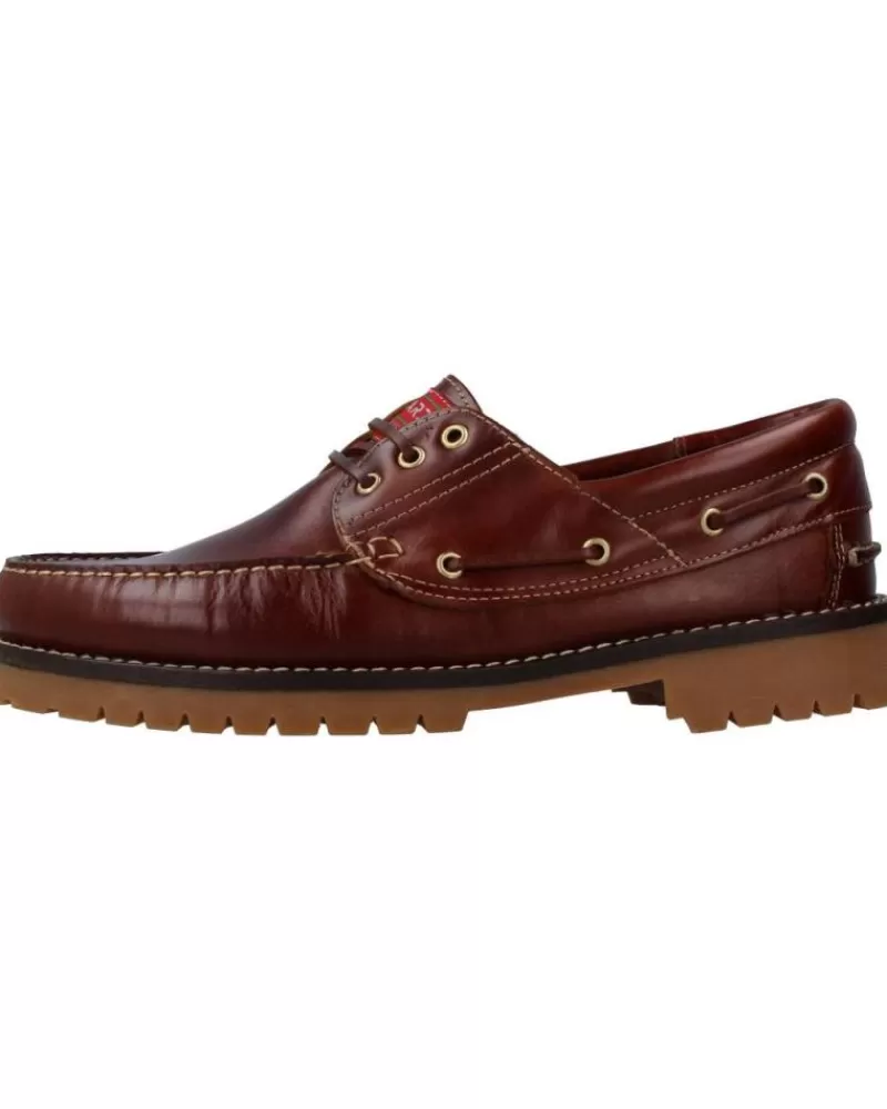Man EDWARDS Man And Boy Boat Shoes 1400 Marron