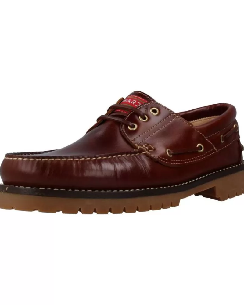 Man EDWARDS Man And Boy Boat Shoes 1400 Marron