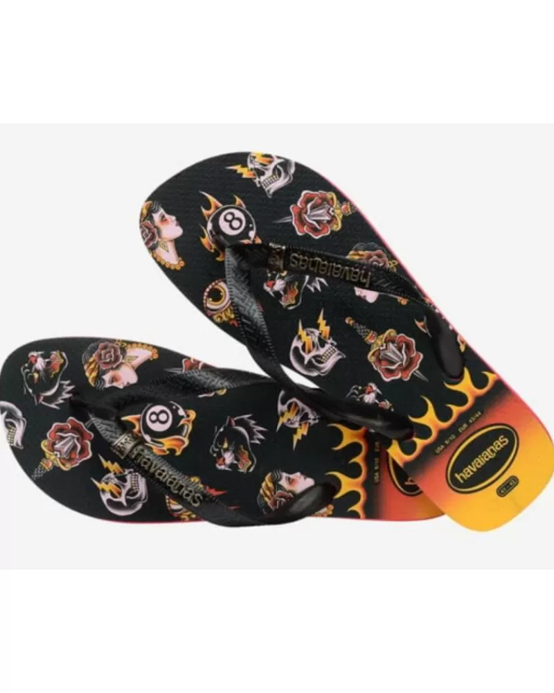 Man HAVAIANAS Man And Boy Flip Flops Esclava 4349 Ruby Red-Black
