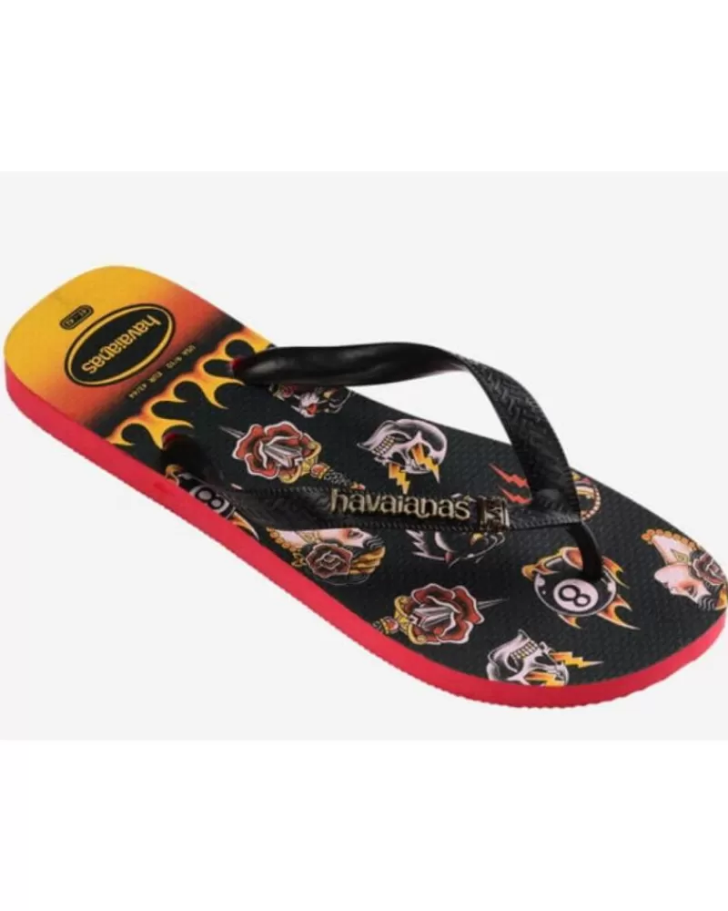 Man HAVAIANAS Man And Boy Flip Flops Esclava 4349 Ruby Red-Black