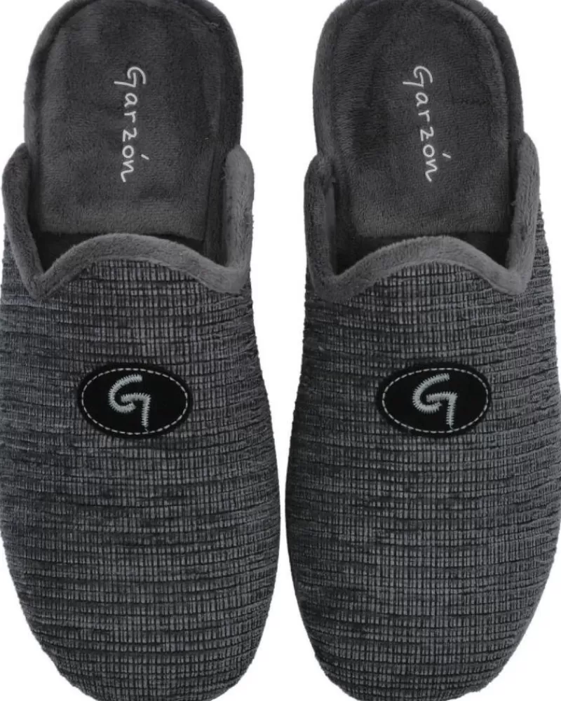 Boy GARZON House Slipers-Man And Boy House Slipers 6001-466 Zapatillas De Casa Homb Gris