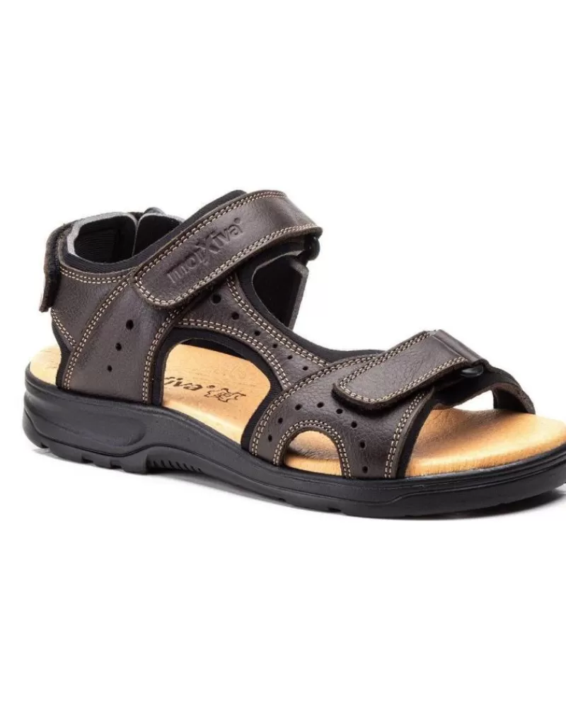 Man LA VIDA ROSA Man And Boy Sandals Sandalia Plana Marron