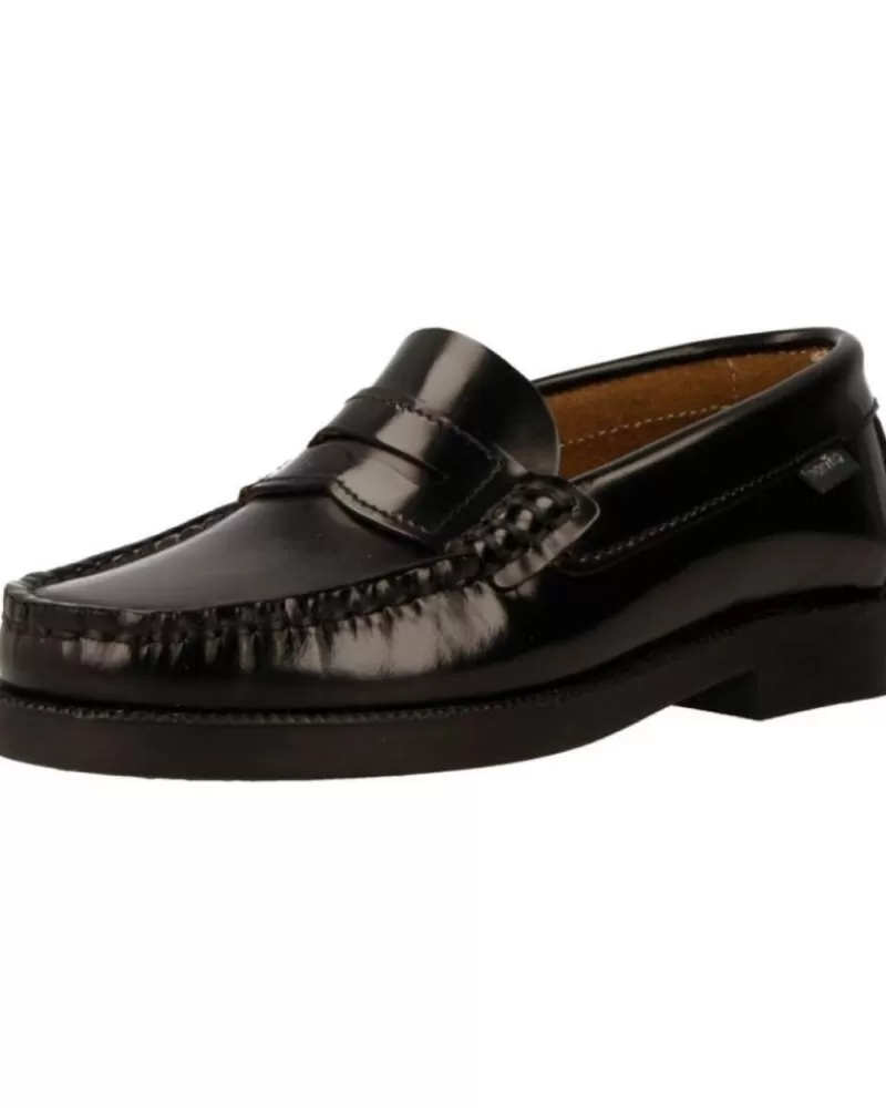 Boy GORILA Moccasins-Man And Boy Shoes 1506Go Negro