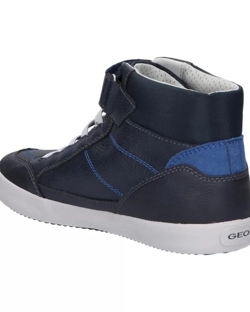 Man GEOX Man And Boy Trainers J045Ca 0Mebu J Gisli Boy C4226 Navy-Royal