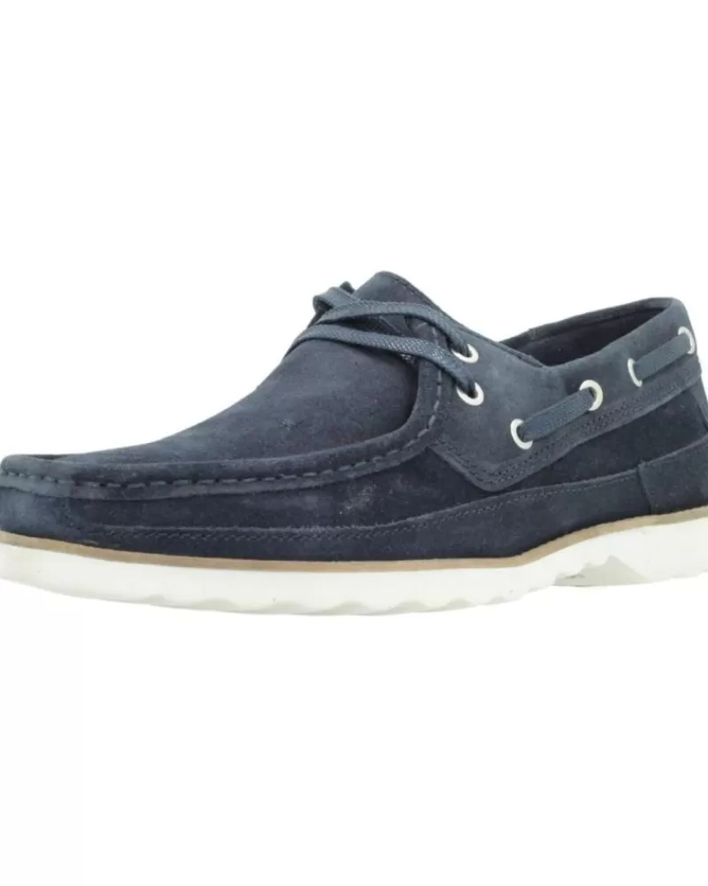 Man CLARKS Man Boat Shoes Durleigh Sail Azul