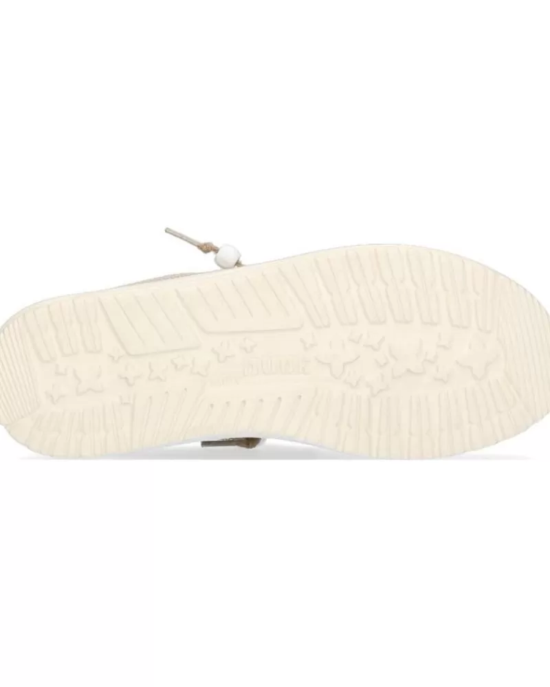 Man HEY DUDE Man Boat Shoes Wally Braided Kaki