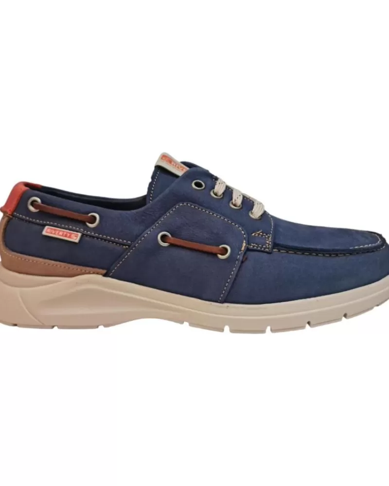 Man RIVERTY Man Boat Shoes Casie Azul