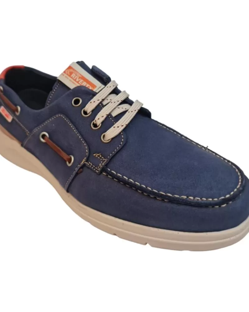 Man RIVERTY Man Boat Shoes Casie Azul