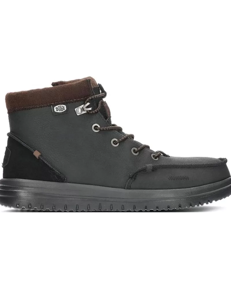 Man HEY DUDE Man Boots Botas Dude Bradley Boot Leather 40189 Black