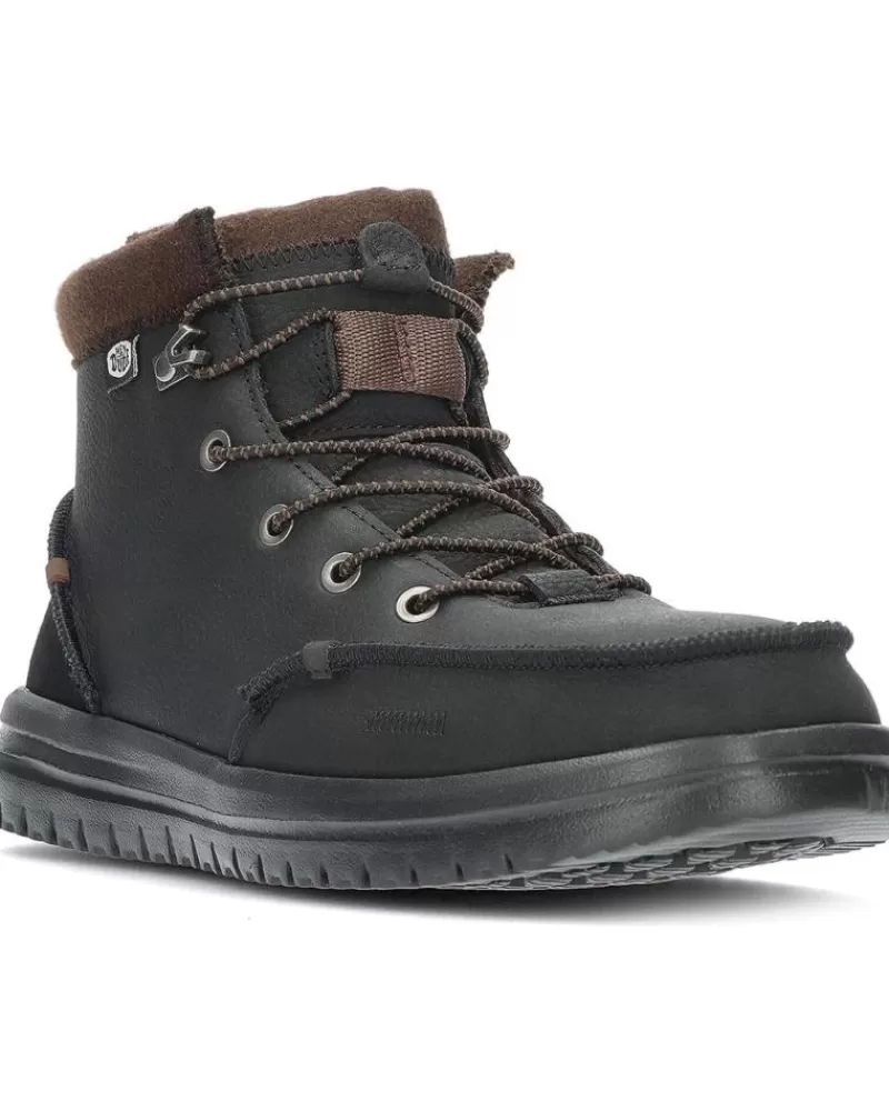 Man HEY DUDE Man Boots Botas Dude Bradley Boot Leather 40189 Black