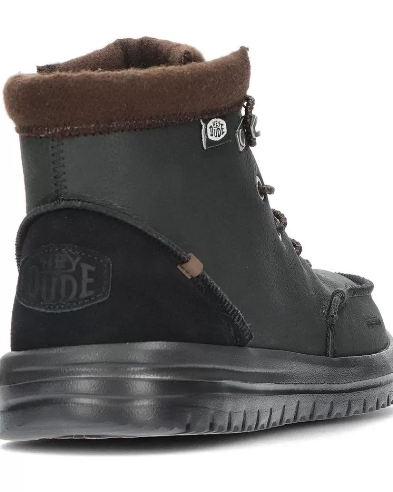 Man HEY DUDE Man Boots Botas Dude Bradley Boot Leather 40189 Black