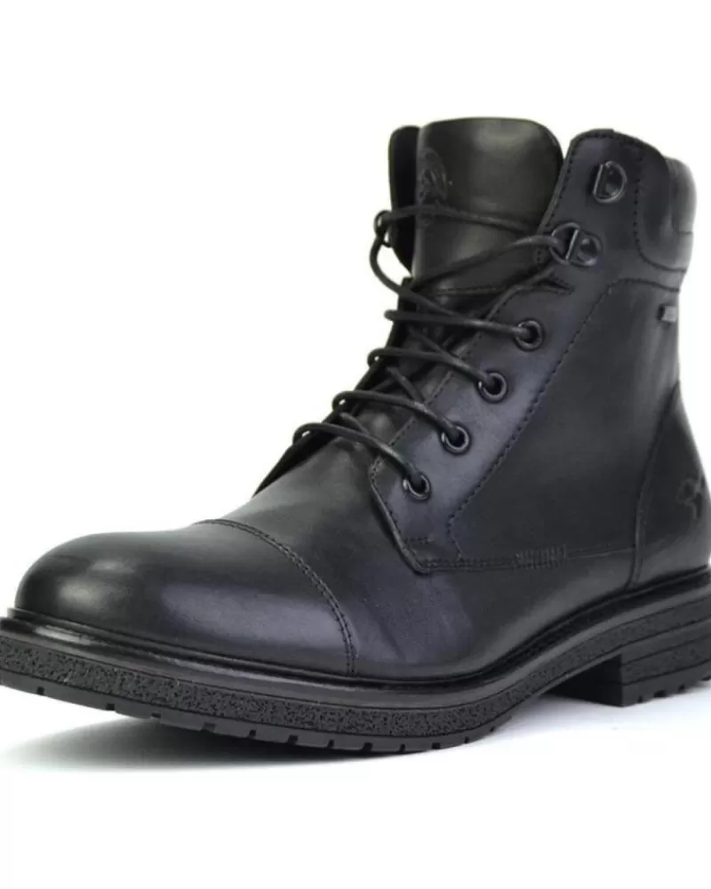 Man KANGAROOS Man Boots Botin Caballero Piel Negropiel Negro