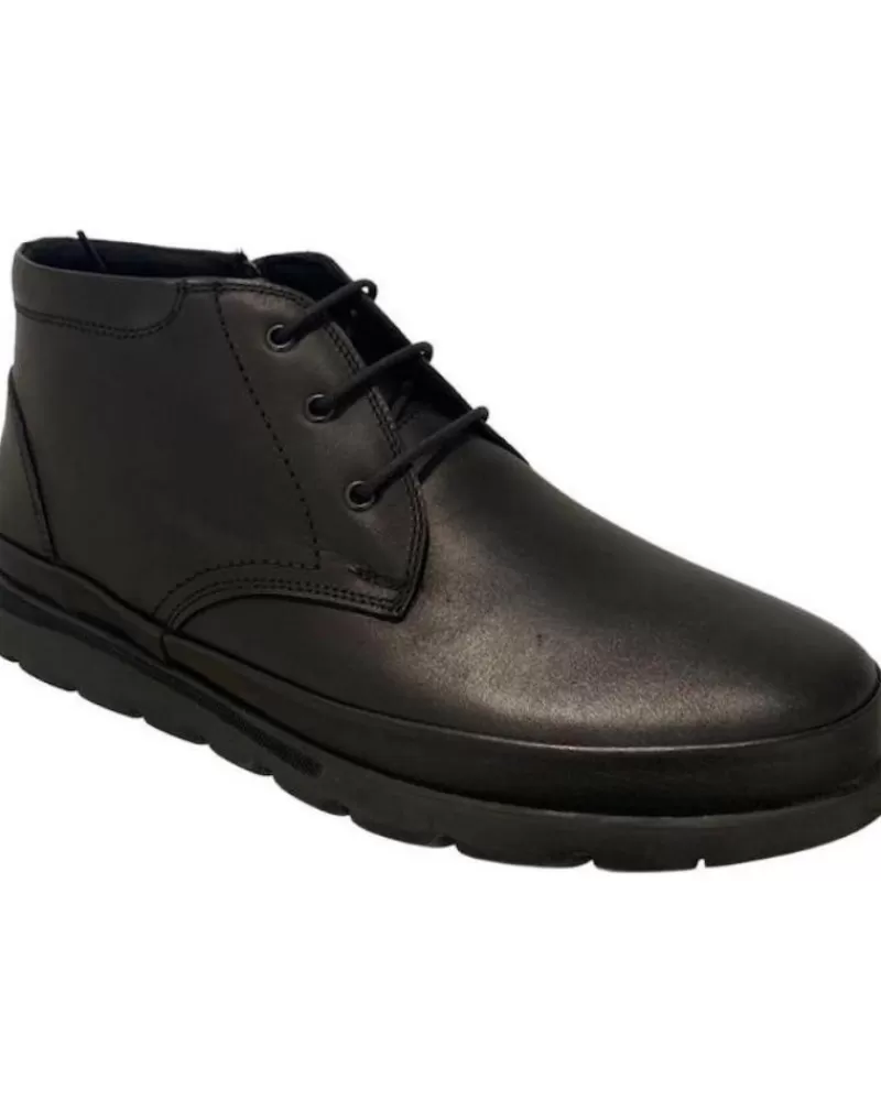Man MANLISA Man Boots Botn Piel Chico Negro