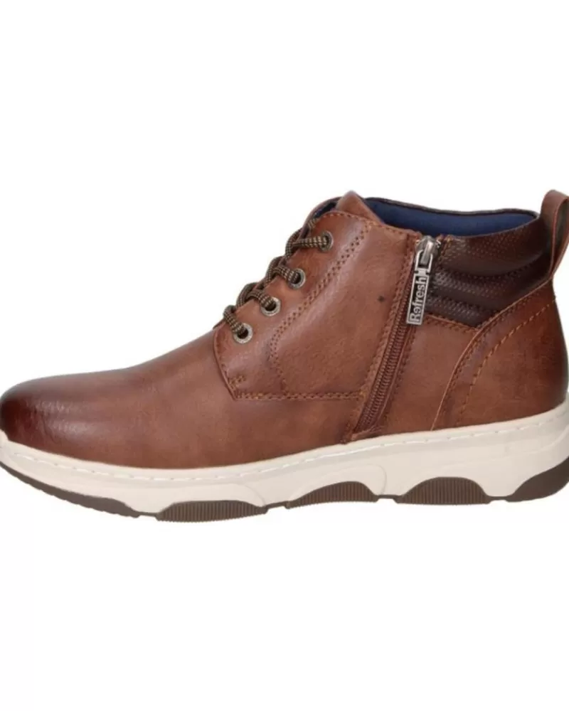Man REFRESH Man Boots Botas Color Marron Camel Para H Marron
