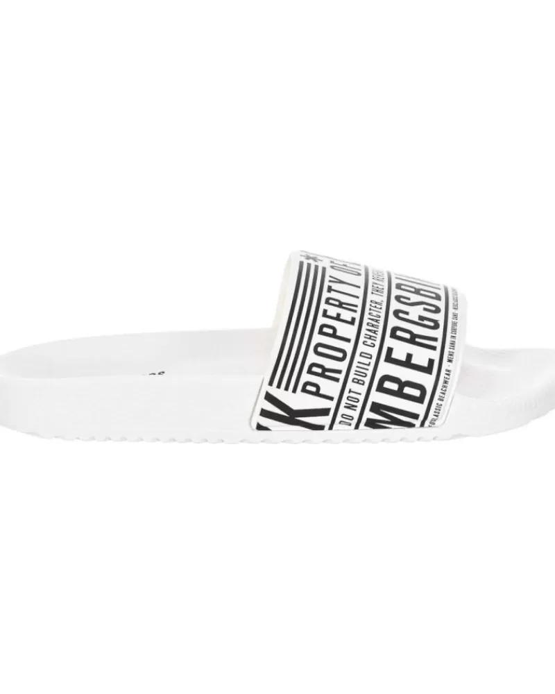 Man BIKKEMBERGS Man Flip Flops Chancla De Pala Slipper Blanco