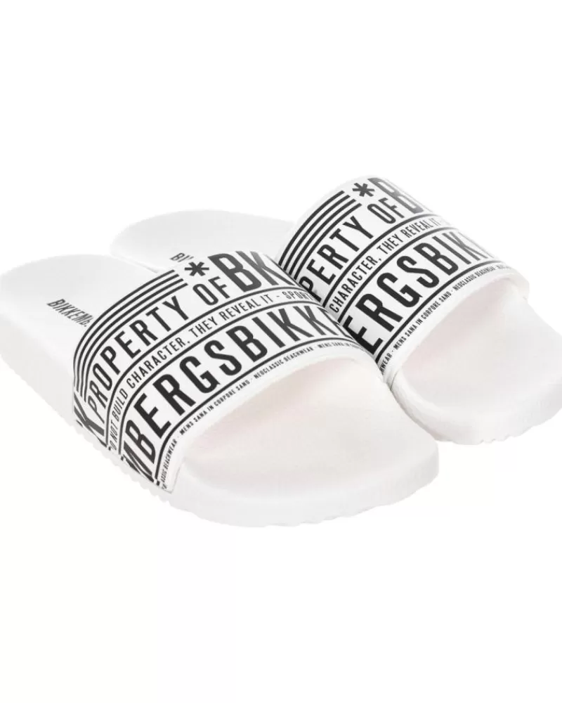Man BIKKEMBERGS Man Flip Flops Chancla De Pala Slipper Blanco