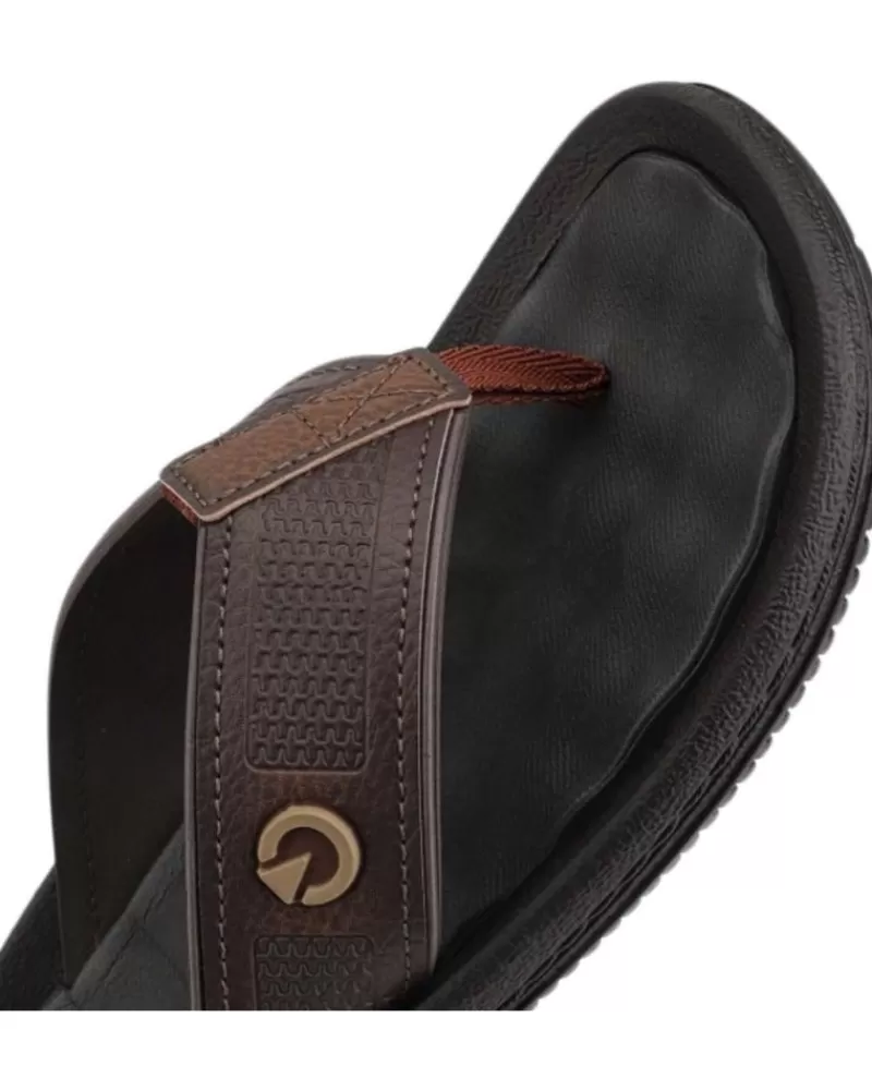 Man CARTAGO Man Flip Flops 11020-Af403 Fiji Iv Thong Ad Brown-Brown