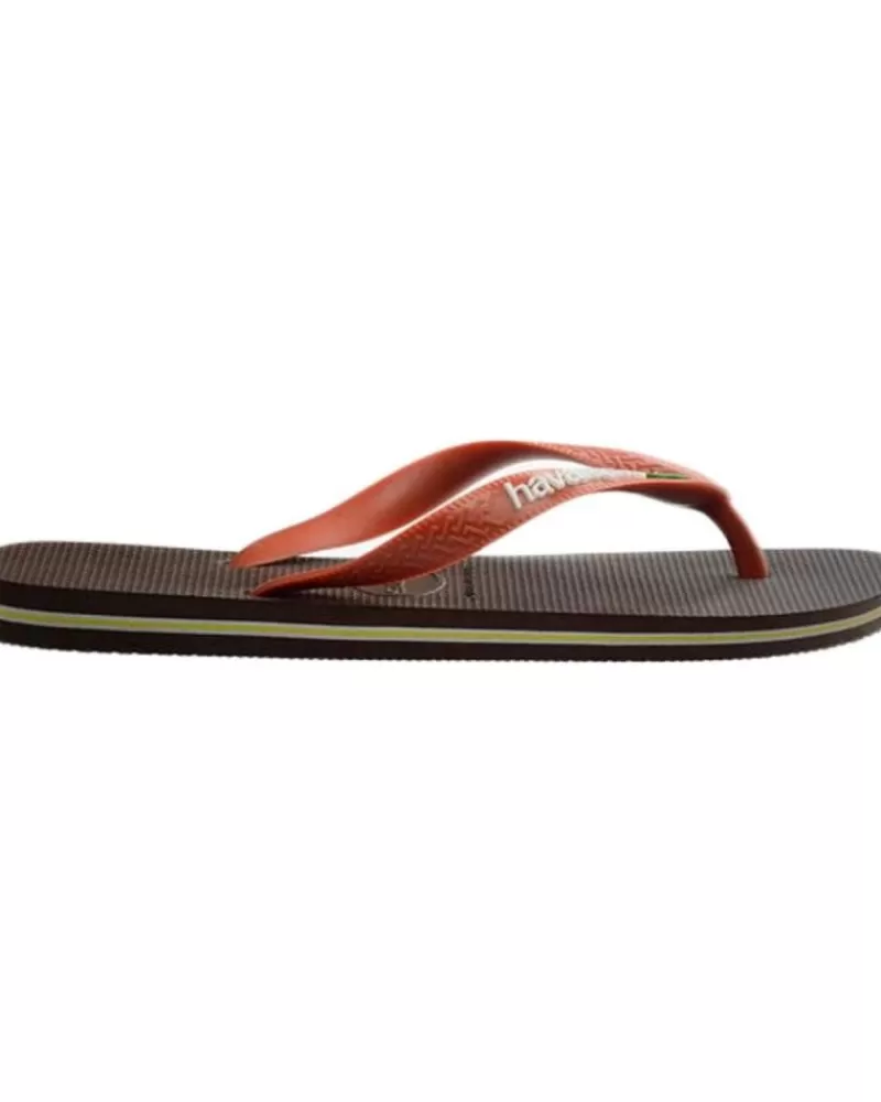 Man HAVAIANAS Man Flip Flops Chanclas Brazil Logo 4110850-3058 Marron