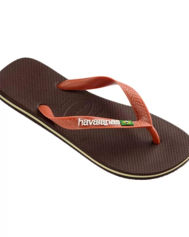 Man HAVAIANAS Man Flip Flops Chanclas Brazil Logo 4110850-3058 Marron