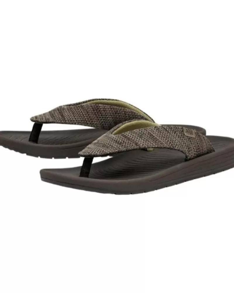 Man HEY DUDE Man Flip Flops Milo Marron