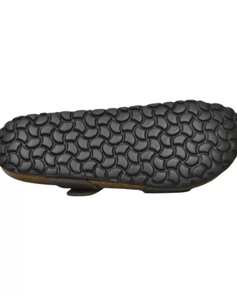 Man INTERBIOS Man Flip Flops Inter-Bios - Sandalias De Piel Bio Para Hombre Cierre De Pardo