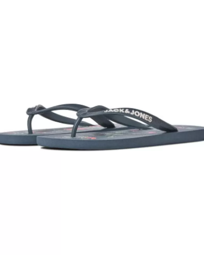 Man JACK AND JONES Man Flip Flops Chancla Logo Jackjones Azul