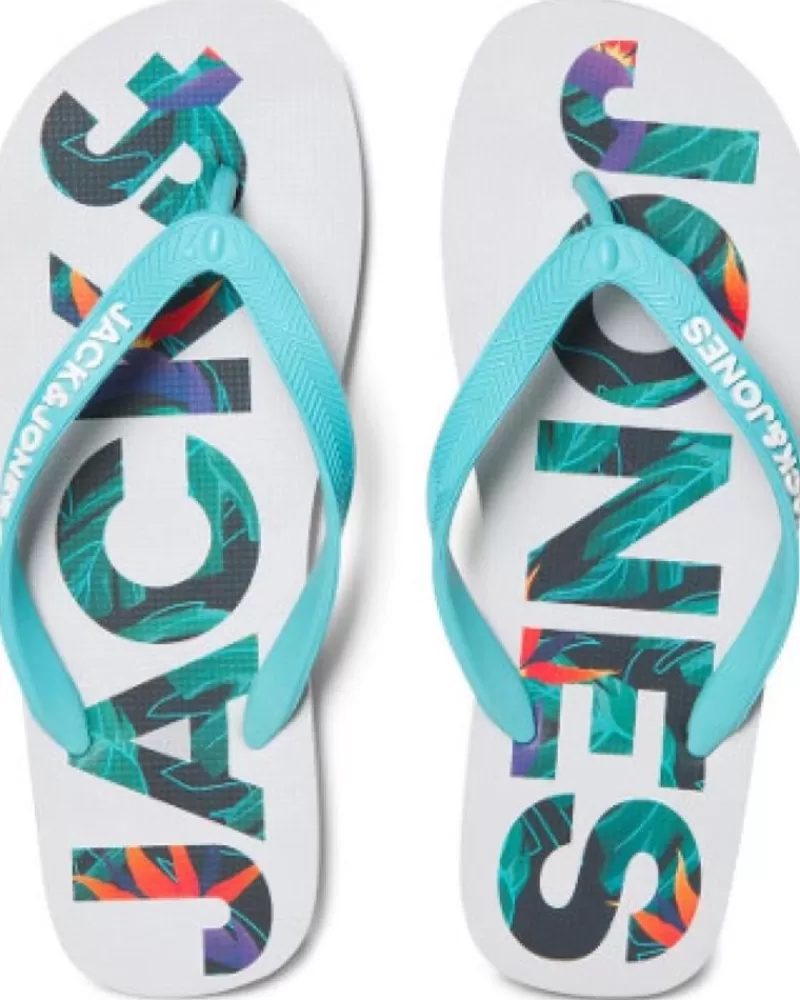 Man JACK AND JONES Man Flip Flops Chancla Logo Jackjones Gris