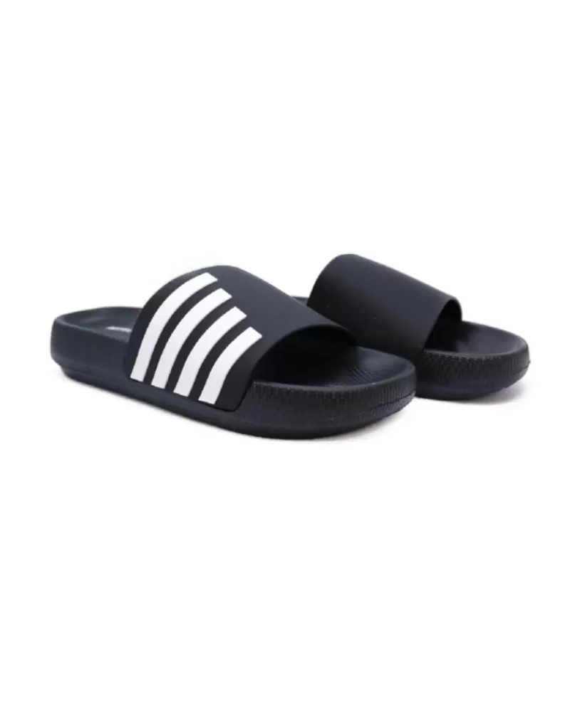 Man NICOBOCO Man Flip Flops Chancla Pala Piscina Negro
