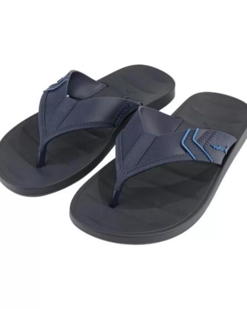 Man RIDER Man Flip Flops Playeras Unisex Marino Separador De Ded Negro