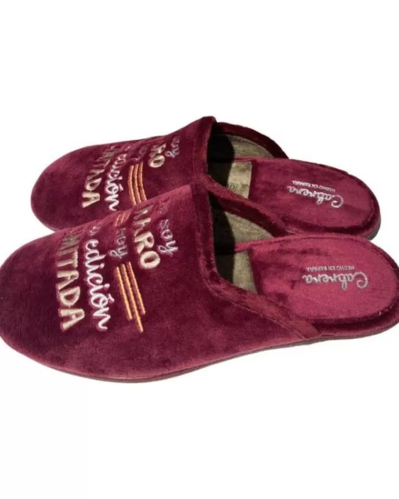 Man CABRERA Man House Slipers Pantufla No Soy Raro Morado
