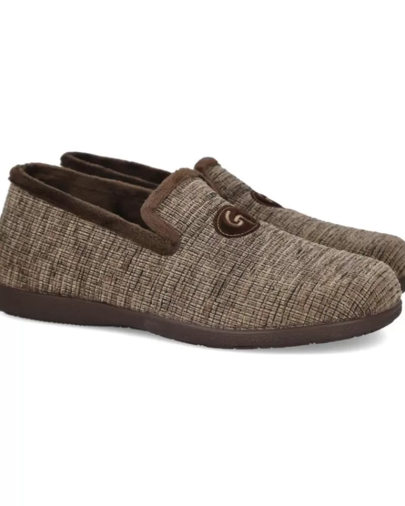 Man GARZON Man House Slipers 6501-466 Zapatillas De Casa Homb Taupe
