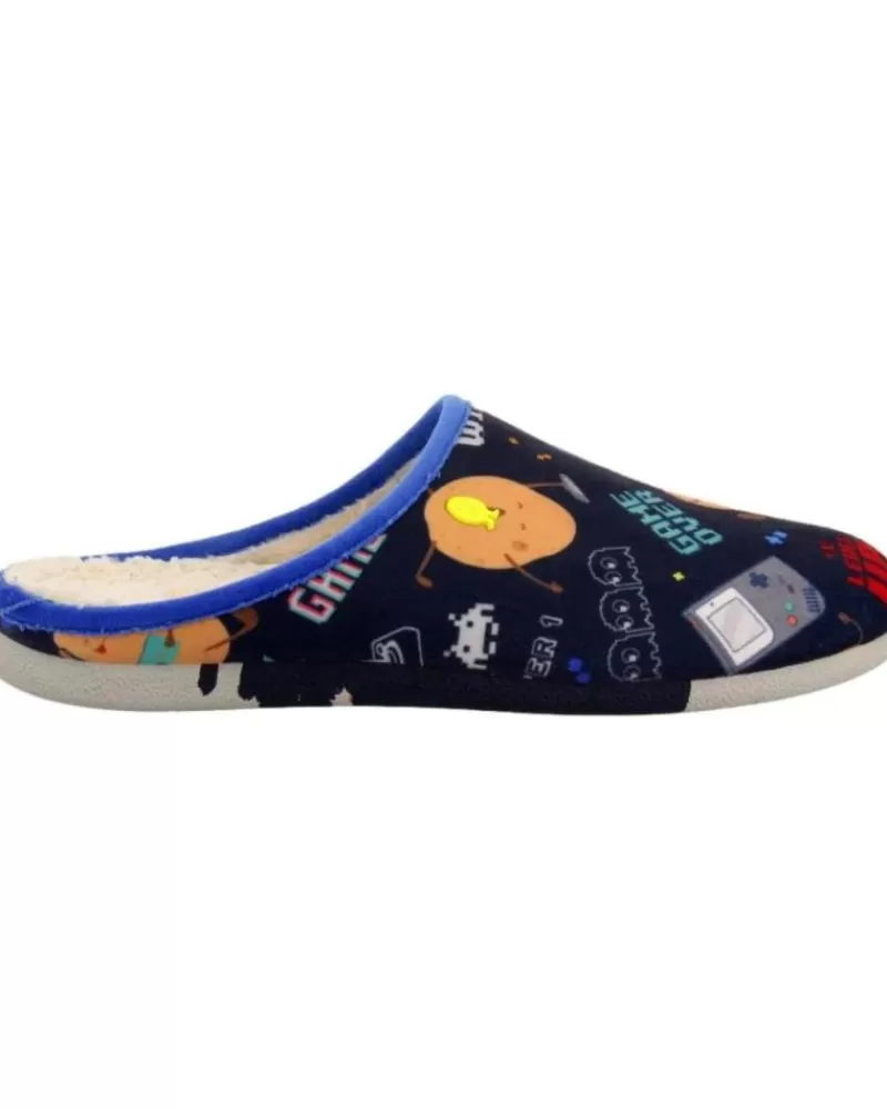 Man HOT POTATOES Man House Slipers Zapatillas Casa Hombre Faulkton 70127 Azul