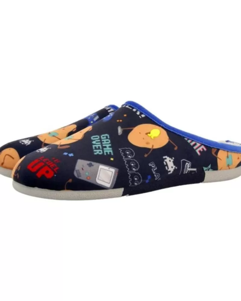 Man HOT POTATOES Man House Slipers Zapatillas Casa Hombre Faulkton 70127 Azul