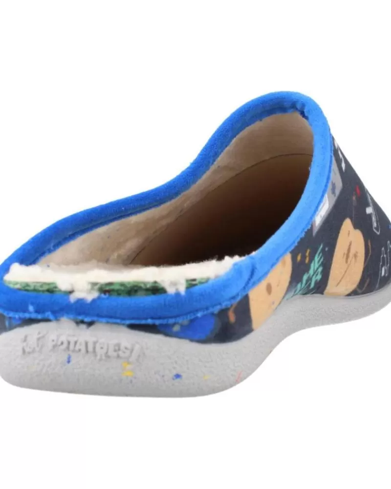 Man HOT POTATOES Man House Slipers Zapatillas Casa Hombre Faulkton 70127 Azul