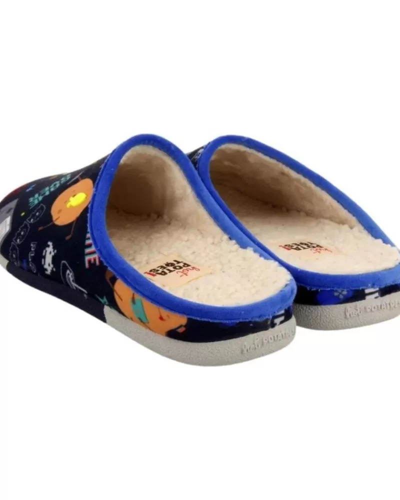 Man HOT POTATOES Man House Slipers Zapatillas Casa Hombre Faulkton 70127 Azul