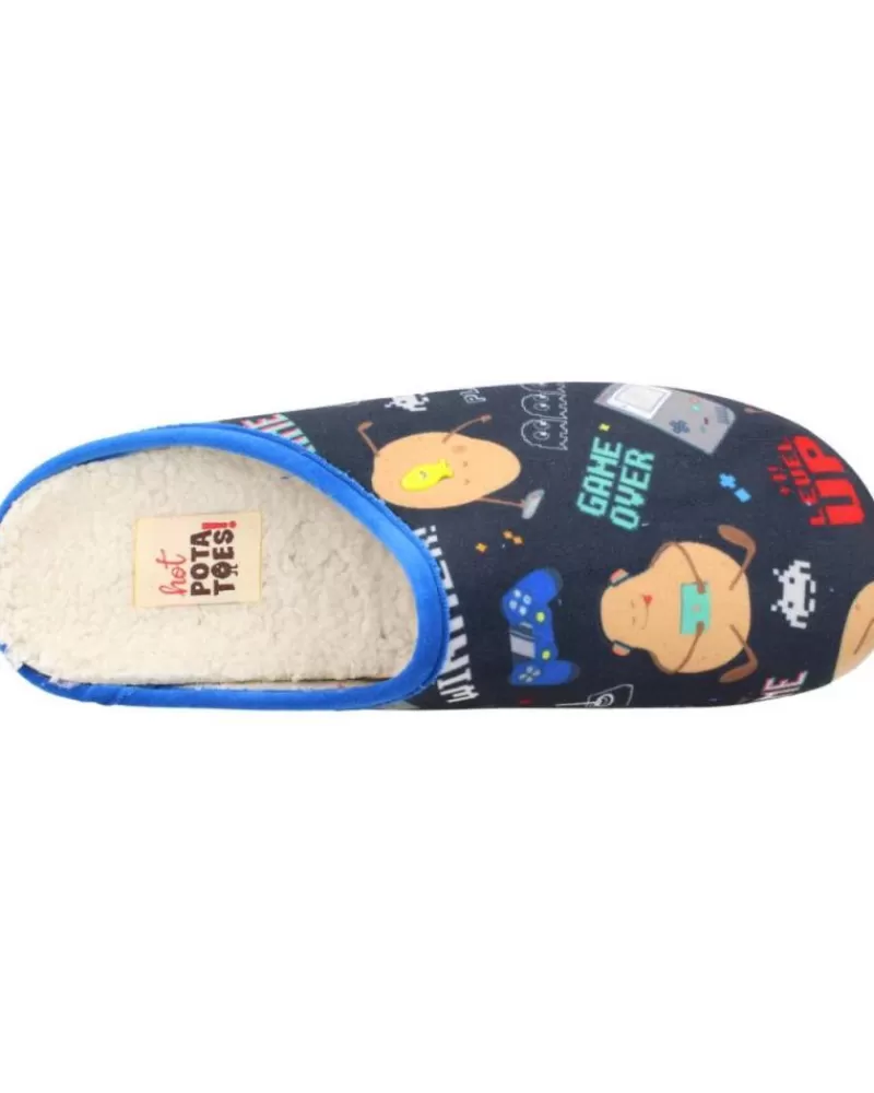Man HOT POTATOES Man House Slipers Zapatillas Casa Hombre Faulkton 70127 Azul