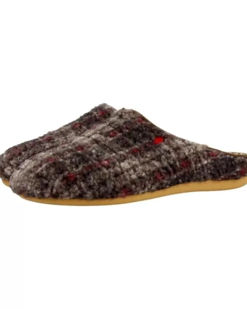 Man HOT POTATOES Man House Slipers Zapatillas Casa Hombre Ramsau 70103 Marron