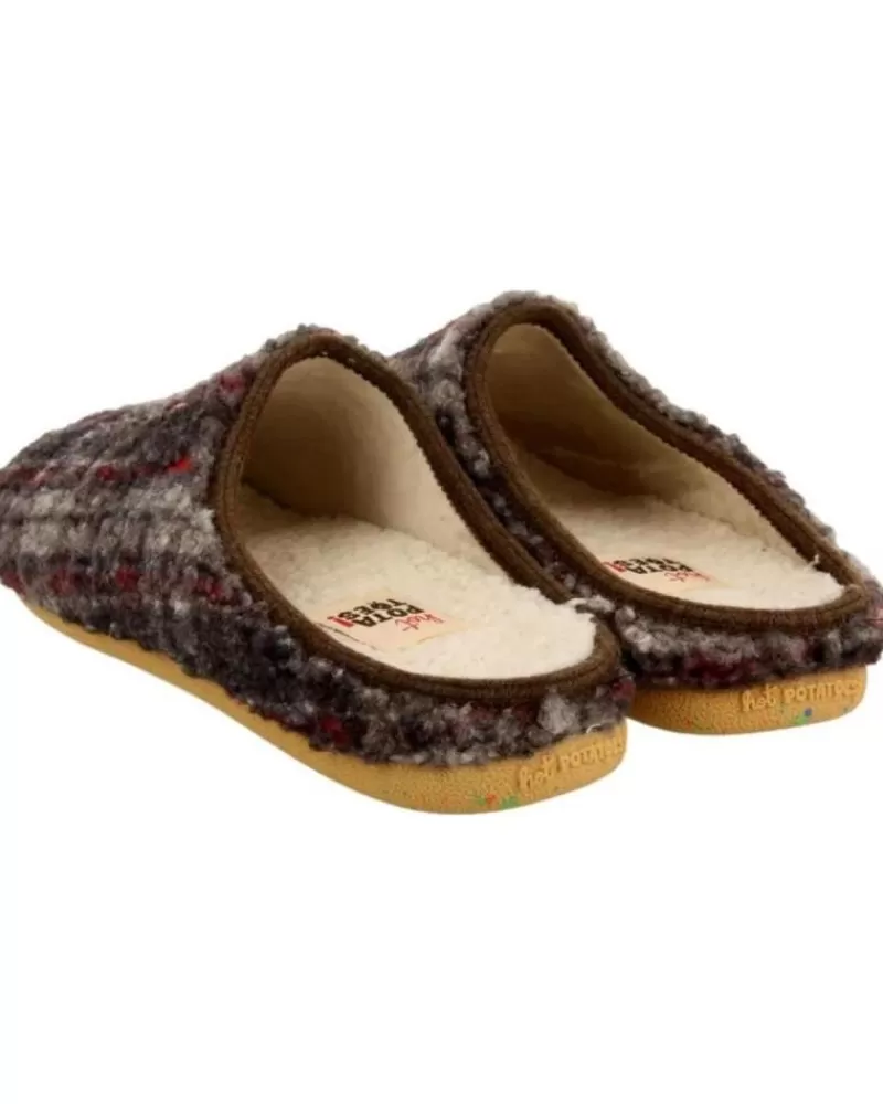 Man HOT POTATOES Man House Slipers Zapatillas Casa Hombre Ramsau 70103 Marron