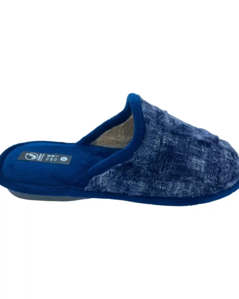 Man JAVER Man House Slipers Zapatilla Casa Relax Marino