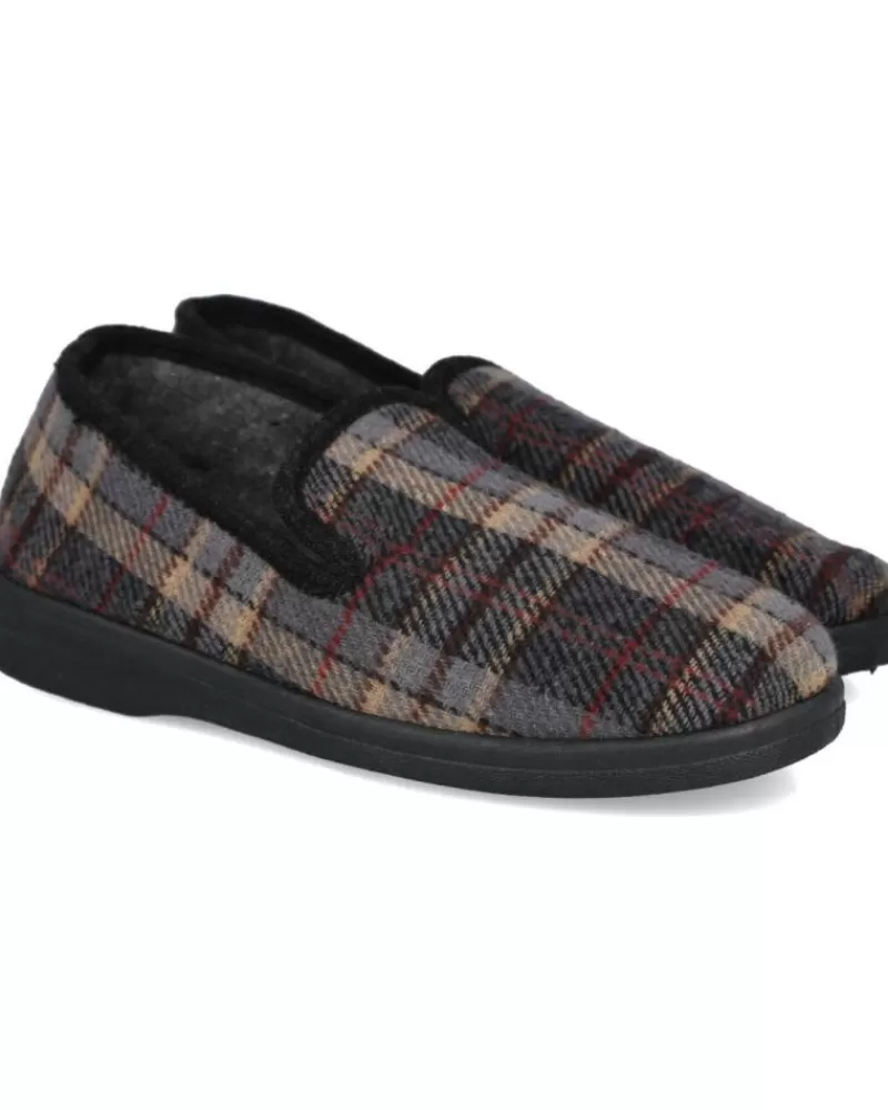 Man L&R SHOES Man House Slipers L&R Shoes Lr Shoes 44070 Zapatillas De Casa Homb Gris