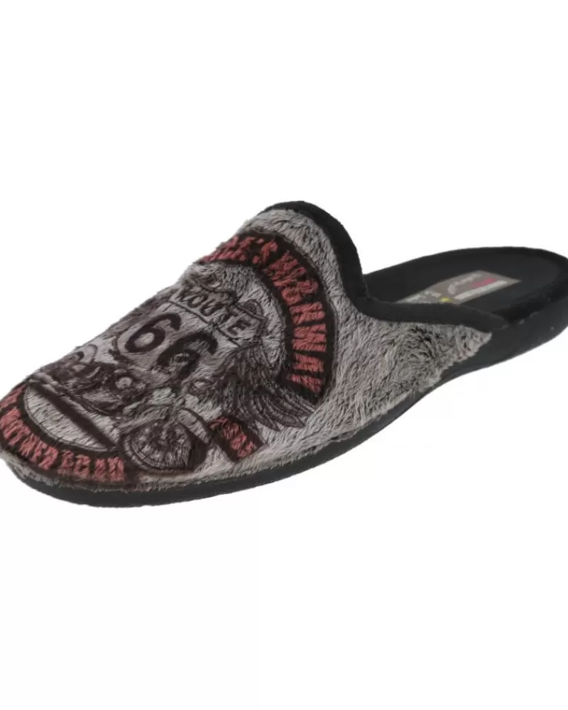 Man L&R SHOES Man House Slipers L&R Shoes Lr Shoes 60-B-Iceber Zapatillas De Cas Negro