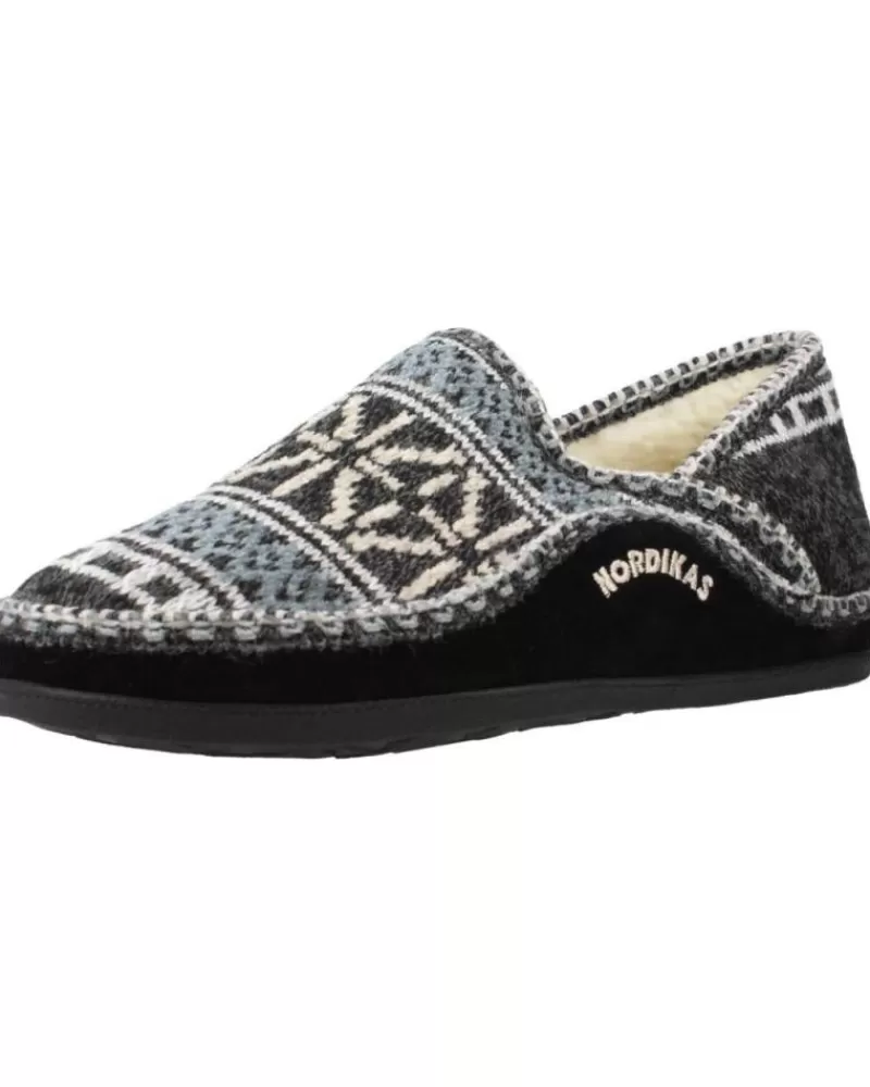 Man NORDIKAS Man House Slipers Teide Negro