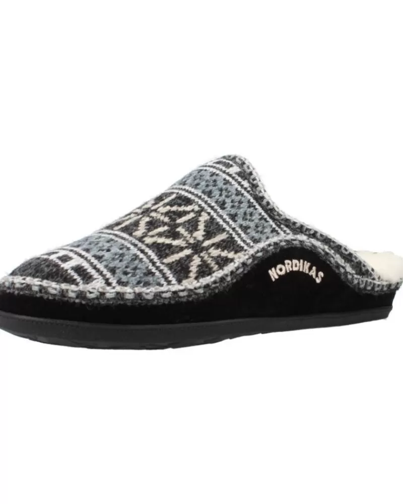 Man NORDIKAS Man House Slipers Teide Negro