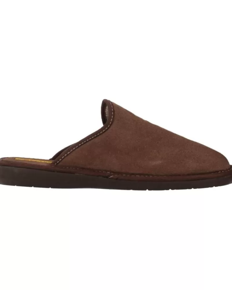 Man NORDIKAS Man House Slipers Top Line Afelpado Marron