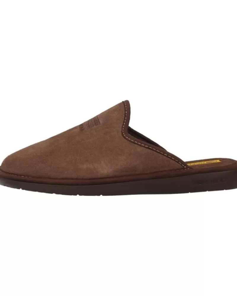 Man NORDIKAS Man House Slipers Top Line Afelpado Marron